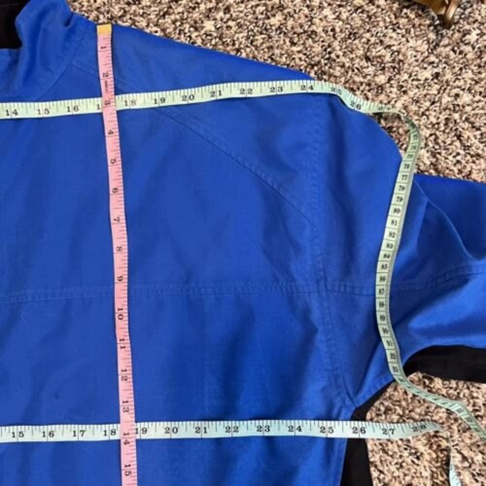 Men’s PGA Tour Large Full Zip Blue Windbreaker lightweight Golf Mesh Jacket - Picture 11 of 12